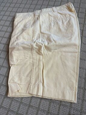 J. Crew Pale Yellow Lined Shorts